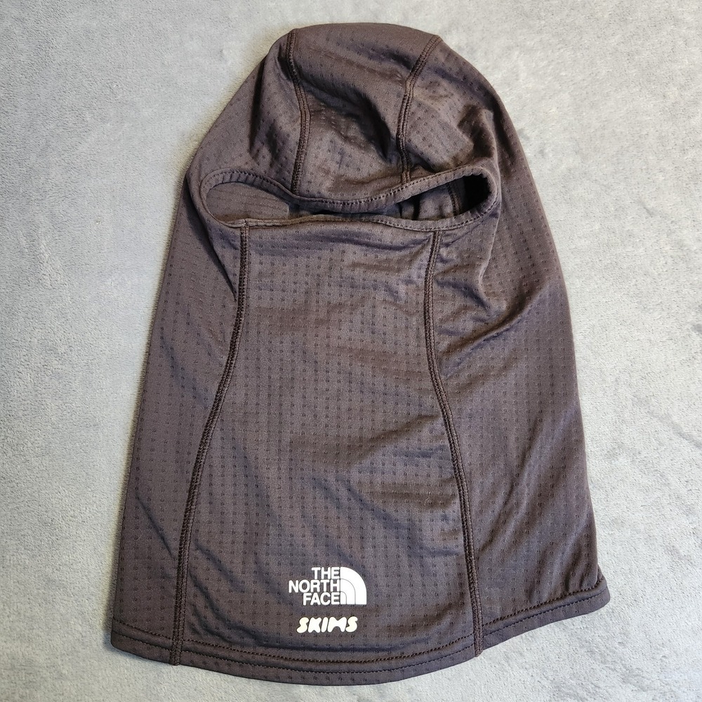 New The North Face x Skims TNF Sienna Dotknit Balaclava Phoenix S/M S M Cocoa